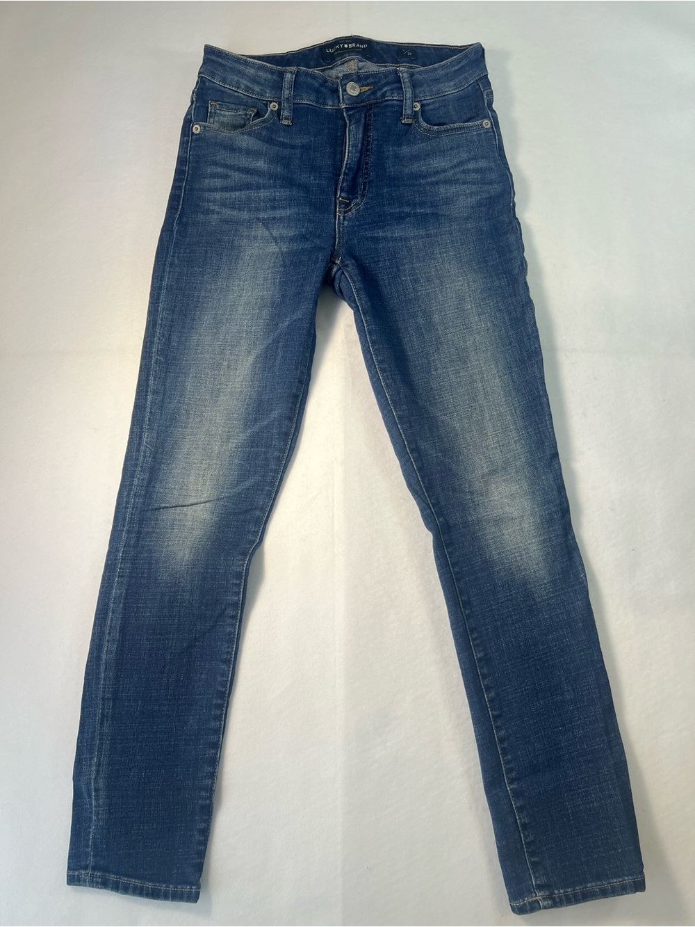 Lucky Brand Women’s Mid Rise Hayden Skinny Jeans Blue Size 2/26 Medium Wash